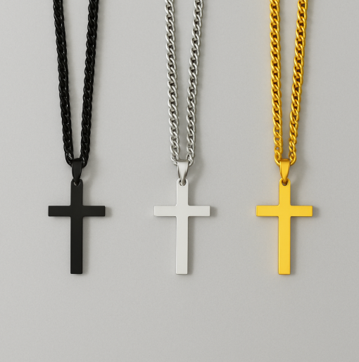 Stainless Cross Chain