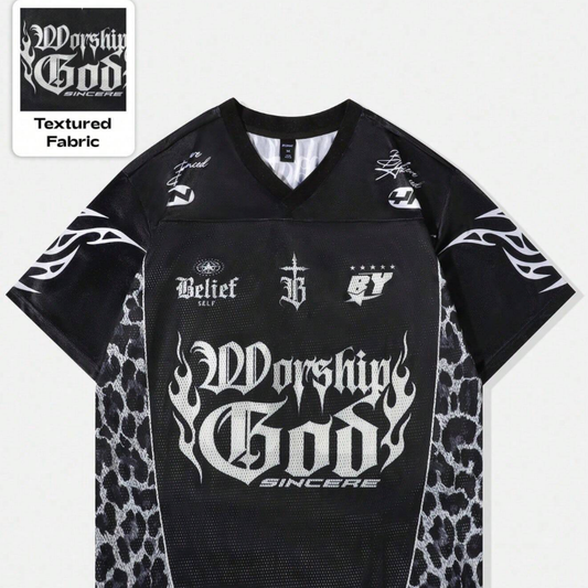 Worship God - Black & White