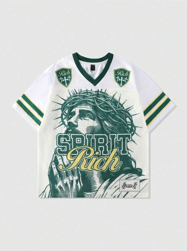 Jesus Jersey - Green & White Edition