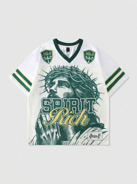 Jesus Jersey - Green & White Edition