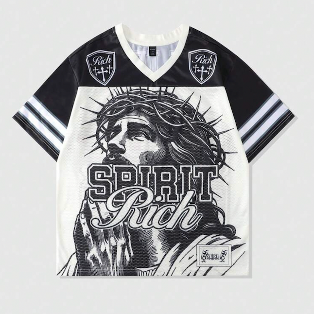 Pray On™ Jersey - Black & White