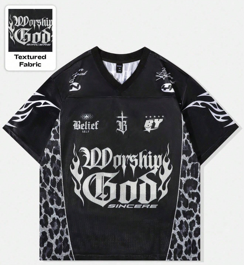 Worship God - Black & White