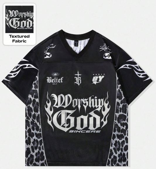 Worship God - Black & White