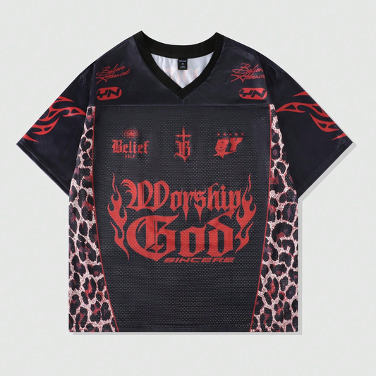 Worship God - Black & Red