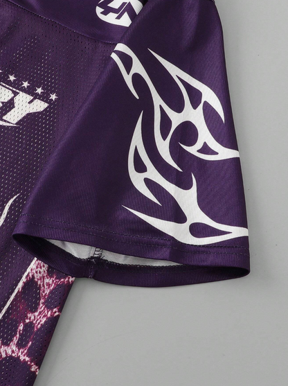 Worship God - Purple & White